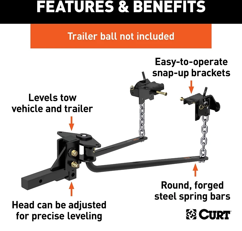 CURT Round Bar 1,000 lb WD Hitch