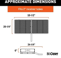 CURT 500 lb 60 in Basket Cargo Carrier