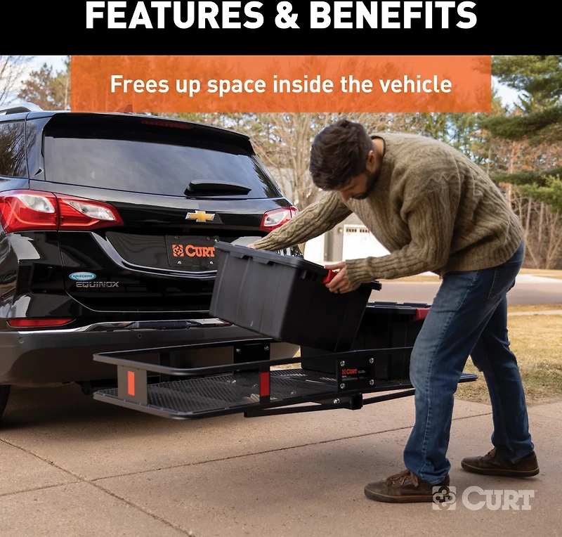 CURT 500 lb 60 in Basket Cargo Carrier