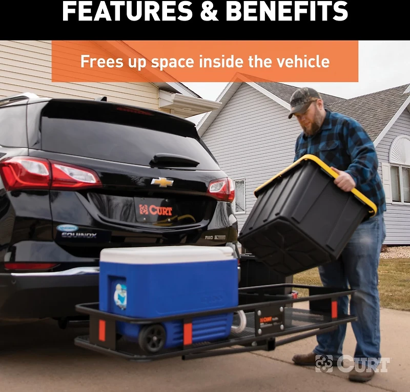 CURT 60 in x 20 in Folding Cargo Carrier