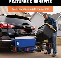 CURT 60 in x 20 in Folding Cargo Carrier