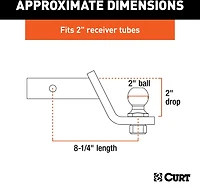 CURT Towing Starter Kit with 2 in Ball