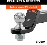 CURT Towing Starter Kit with 2 in Ball