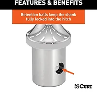 CURT OEM Puck System Gooseneck Ball and Safety Chain Anchor Kit