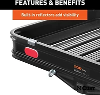 CURT Aluminum Ramp Cargo Carrier