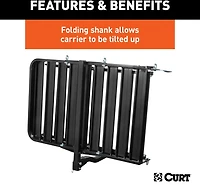 CURT Aluminum Ramp Cargo Carrier