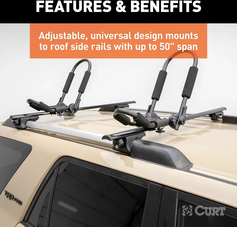 CURT Aluminum Cargo Crossbars 2-Pack