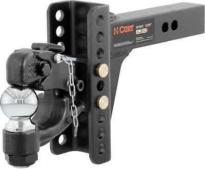 CURT 13,000 lb Adjustable Channel Mount with 2-5/16 in Ball and Pintle