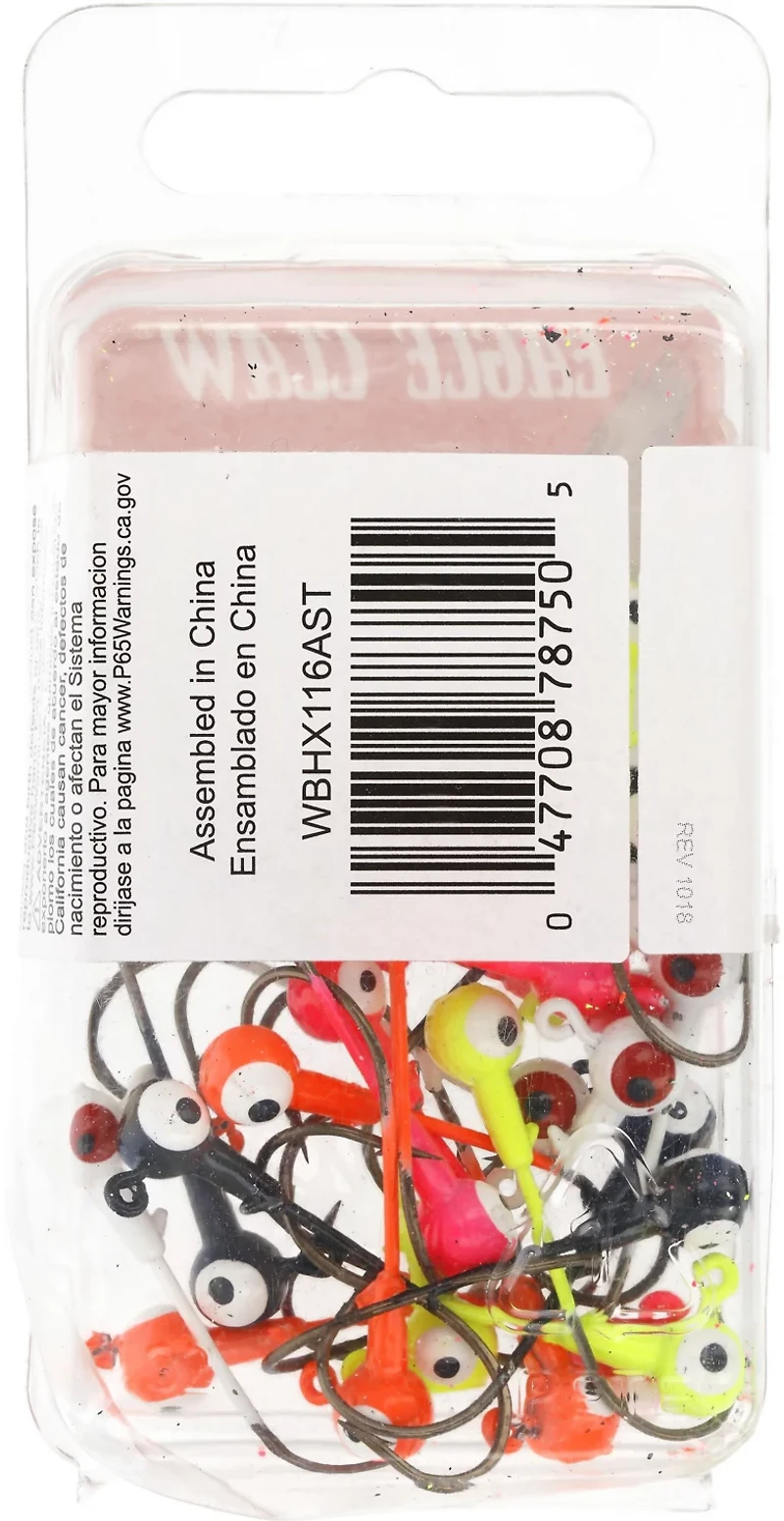 Eagle Claw 1/8 oz Ball Head Jig Heads 25-Pack