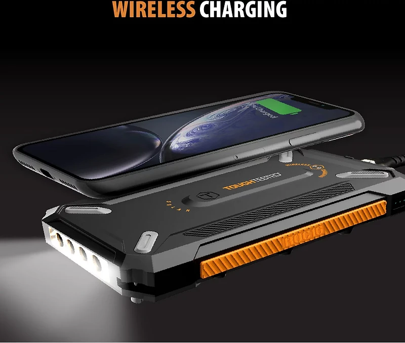 Tough Tested 16,000mAh Solar Power Bank with Flashlight