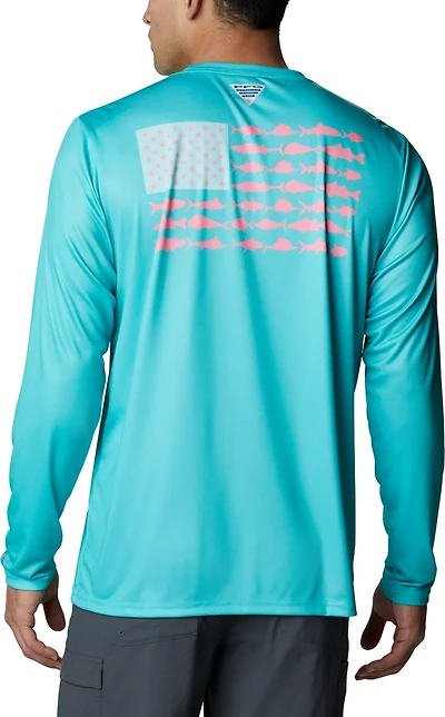 Columbia Sportswear Men's Terminal Tackle PFG Fish Flag Graphic T-shirt