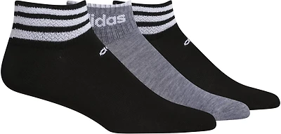 adidas 3-Stripe Shortie Low-Cut Socks 3 Pack