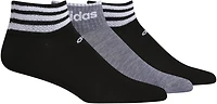 adidas 3-Stripe Shortie Low-Cut Socks 3 Pack