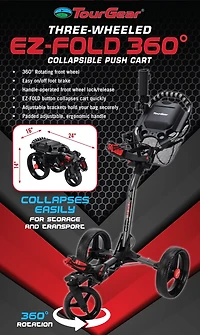 Tour Gear 3-Wheel 360-Degree Cart