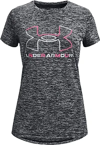 Under Armour Girls' Big Logo Twist Short Sleeve T-shirt
