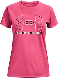 Under Armour Girls' Big Logo Solid Short Sleeve T-shirt