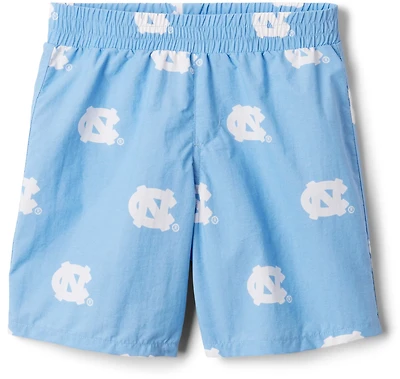 Columbia Sportswear Boys' University of North Carolina Backcast Printed Shorts 5 in