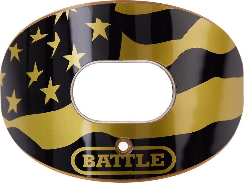 Battle Oxygen Chome American Flag Mouthguard