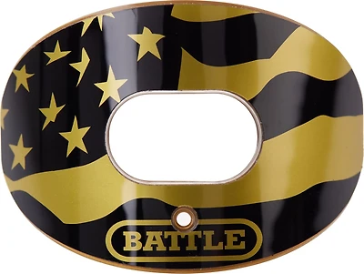 Battle Oxygen Chome American Flag Mouthguard