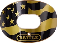 Battle Oxygen Chome American Flag Mouthguard