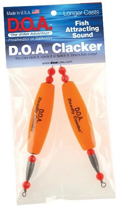 D.O.A. Fishing Lures Popper Clackers 2-Pack