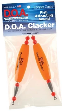 D.O.A. Fishing Lures Popper Clackers 2-Pack