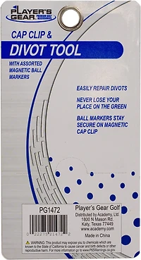 Players Gear Divot Tool/Cap Clip Combo