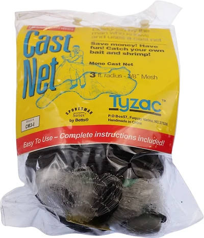 Betts Tech Net Series 3 ft Cast Net