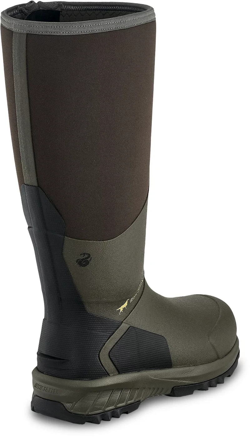 Irish Setter Adults’ MudTrek 17 in Rubber Waterproof Side-Zip Snake Boots