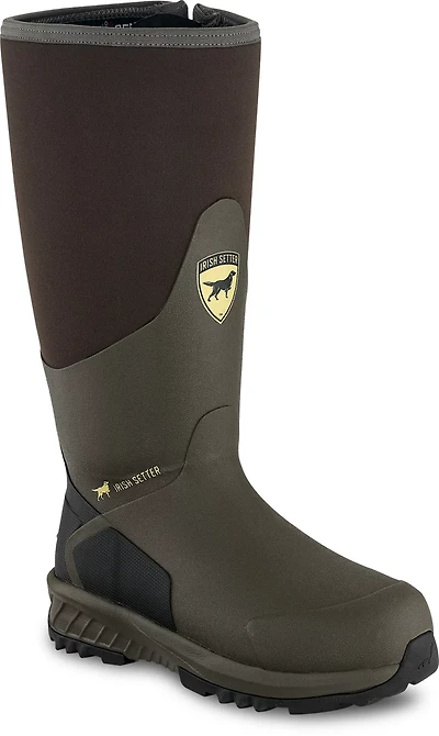 Irish Setter Adults’ MudTrek 17 in Rubber Waterproof Side-Zip Snake Boots