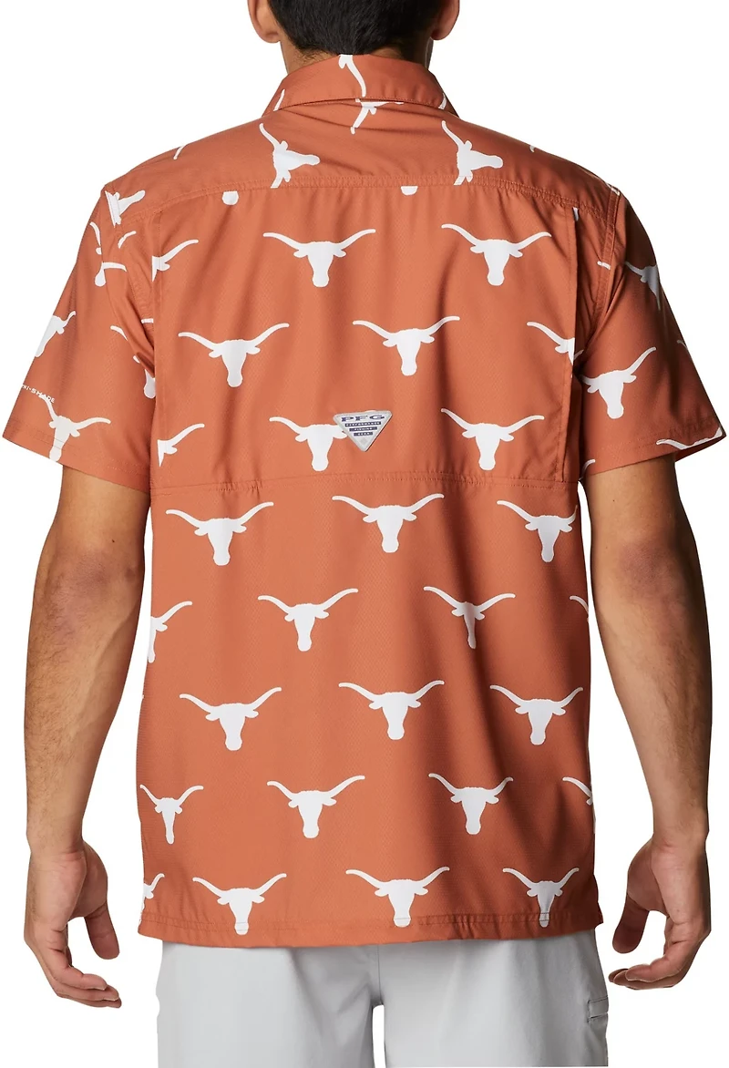 Columbia Sportswear Men's University of Texas CLG Super Slack Tide™ Logo Print Shirt