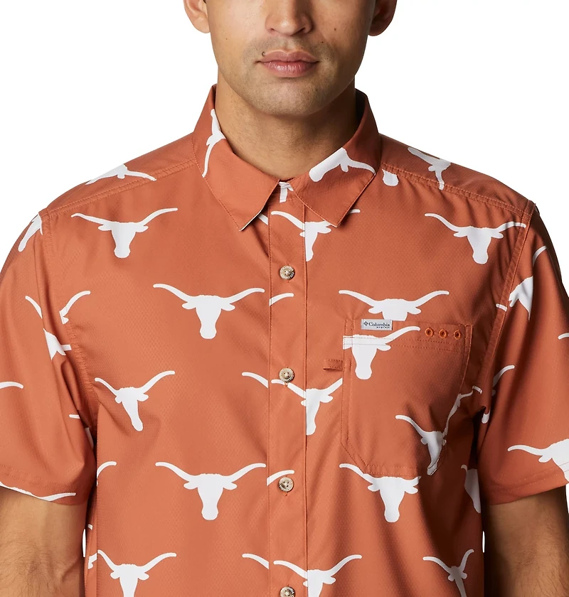 Columbia Sportswear Men's University of Texas CLG Super Slack Tide™ Logo Print Shirt