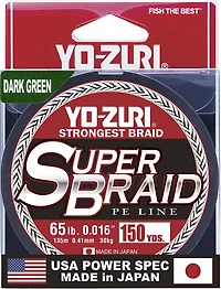 Yo-Zuri SuperBraid 150 yd 65 lb Fishing Line