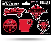 Rico Arkansas State University 5-Piece Sticker Sheet