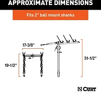 CURT Clamp-On 3-Bike Rack