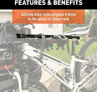 CURT 22.5 in to 31 in Adjustable Bike Adapter Beam for Angled Bikes