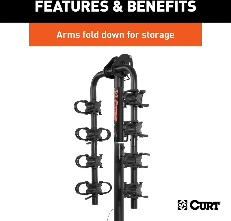 CURT Receiver-Mounted 2 or 4-Bike Rack