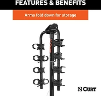 CURT Receiver-Mounted 2 or 4-Bike Rack