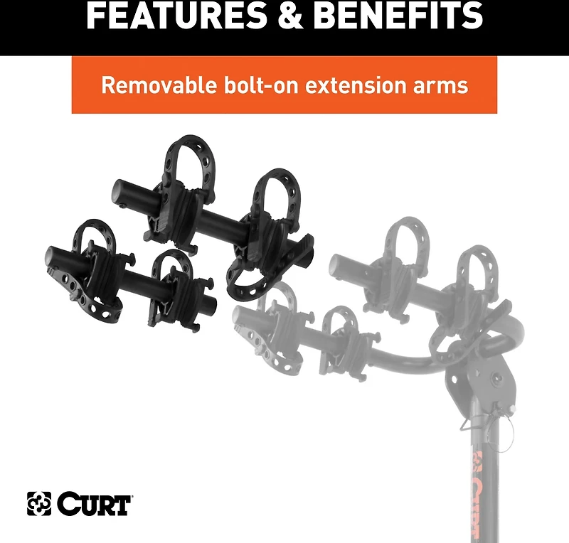 CURT Receiver-Mounted 2 or 4-Bike Rack