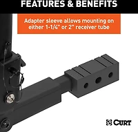 CURT Receiver-Mounted 2 or 4-Bike Rack
