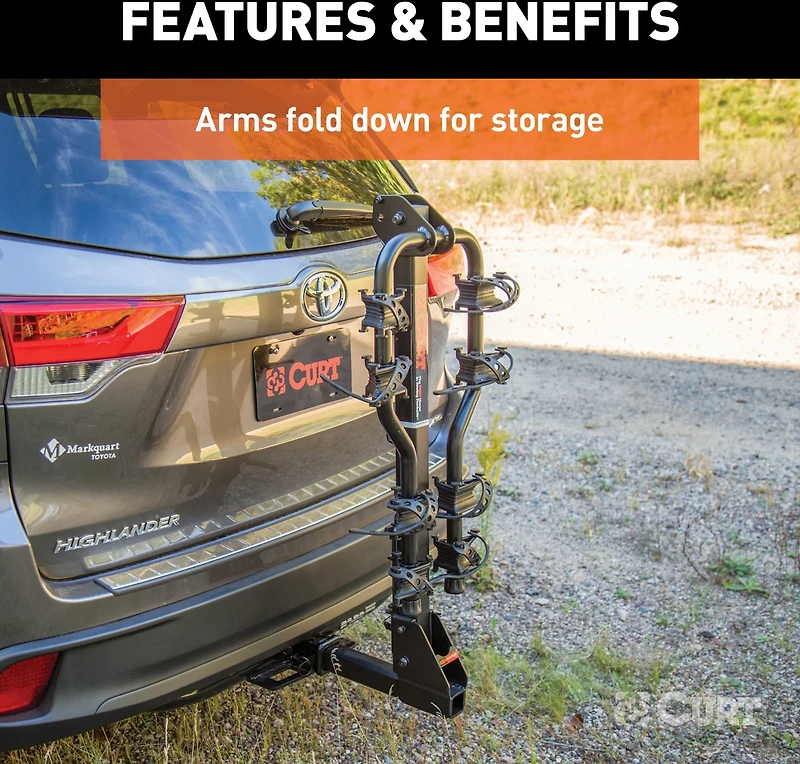CURT Premium Hitch-Mounted 4-Bike Rack