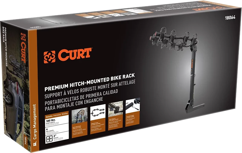 CURT Premium Hitch-Mounted 4-Bike Rack