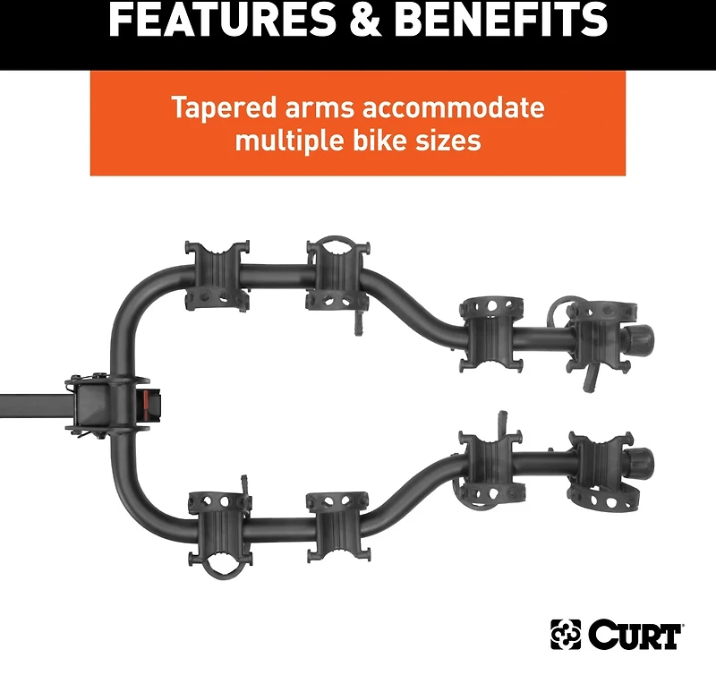 CURT Premium Hitch-Mounted 4-Bike Rack