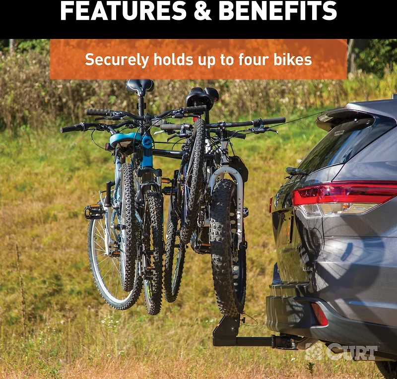 CURT Premium Hitch-Mounted 4-Bike Rack