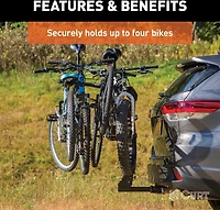 CURT Premium Hitch-Mounted 4-Bike Rack