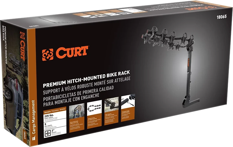 CURT Premium Hitch-Mounted 5-Bike Rack