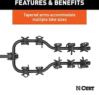 CURT Premium Hitch-Mounted 5-Bike Rack