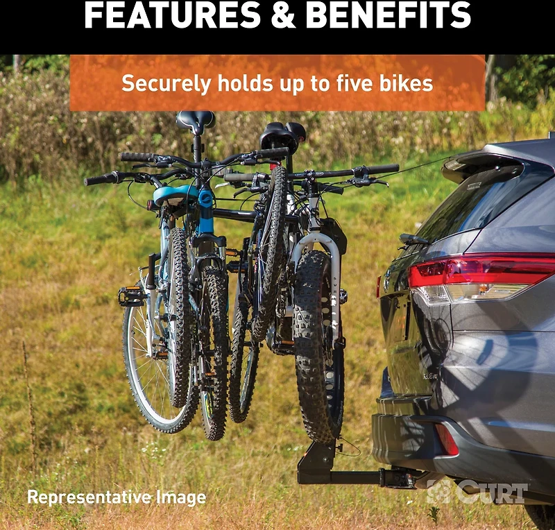CURT Premium Hitch-Mounted 5-Bike Rack