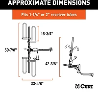 CURT Tray-Style Hitch-Mounted 2-Bike Rack