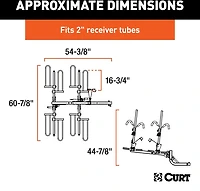 CURT Tray-Style Hitch-Mounted 4-Bike Rack